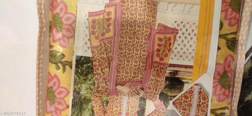Aakarsha printed cotton unstitched fabric set